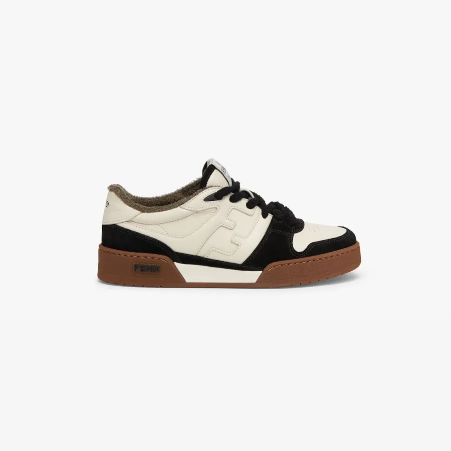 FENDI Women's black suede low-top shoes Sneakers