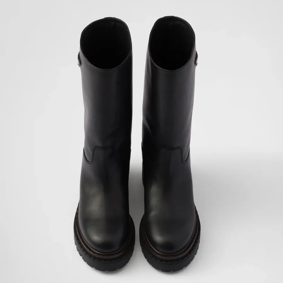 PRADA Leather long boots