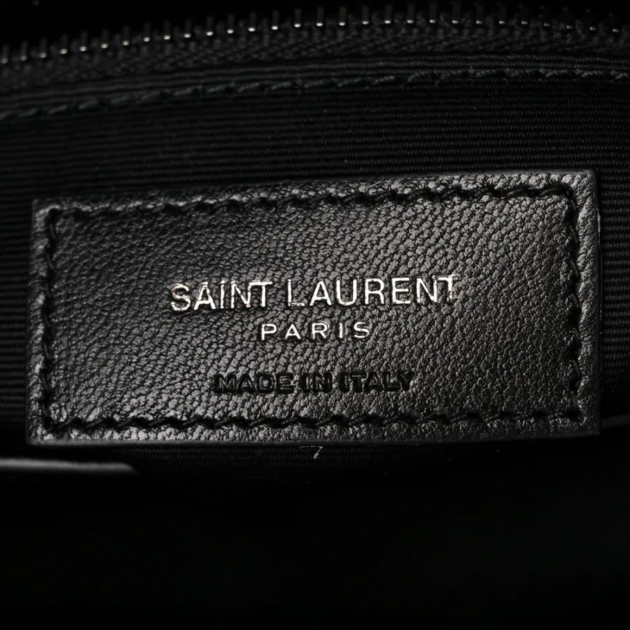 Saint Laurent Mini Loulou Crossbody Bag Black Y-Quilted Monochrome Monogram Calfskin Leather Incognito Hardware