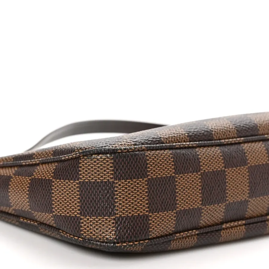 Louis Vuitton Pochette Accessoires NM PM Damier Ebene Canvas Gold Hardware