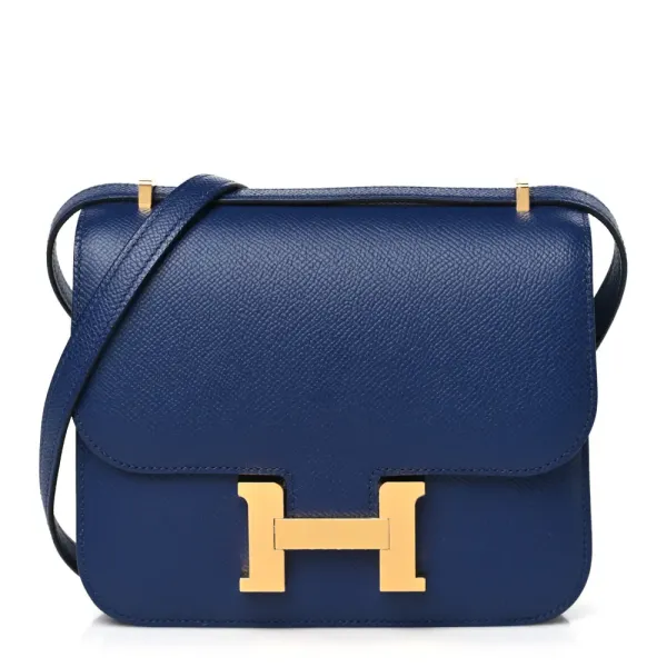 Hermès Constance 18 Bleu Saphir Epsom Leather Gold Hardware