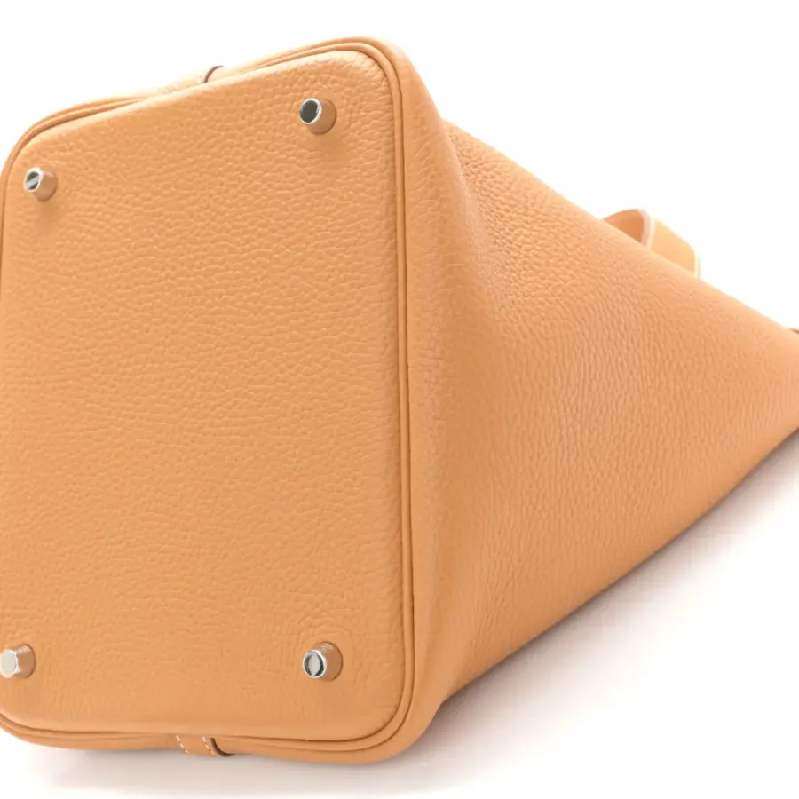 Hermès Picotin Lock 18 PM Natural/Sable Taurillon Clemence Leather Palladium Hardware