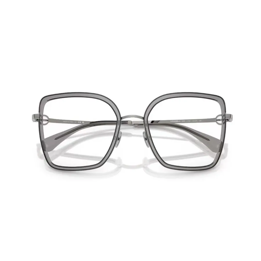 CHANEL square frame glasses black color size 56口-18-142