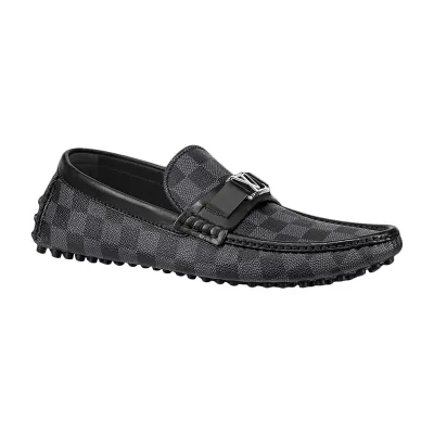 Louis Vuitton men's Grey leather shoes Loafers