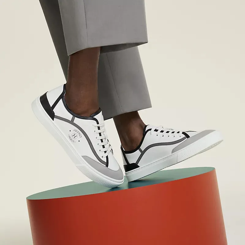HERMES Get Sneakers White Sports Shoes