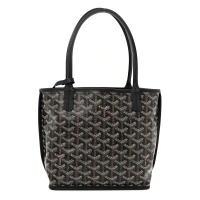 Goyard Mini Reversible Anjou Black Goyardine Canvas