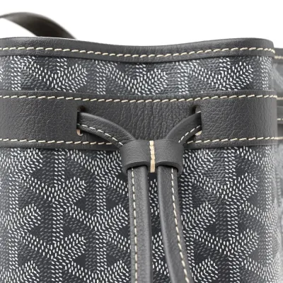 Goyard Petit Flot Bucket Bag PM Grey Goyardine Canvas