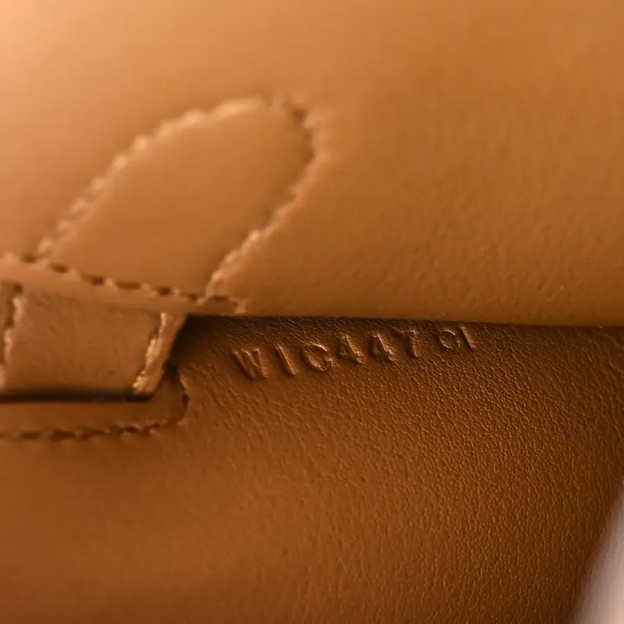 Hermès Mini Jypsière Bronze Doré Swift Leather Gold Hardware