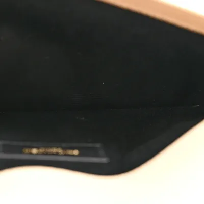 Saint Laurent Medium Uptown Pouch Dark Beige Grain De Poudre Leather Gold Hardware