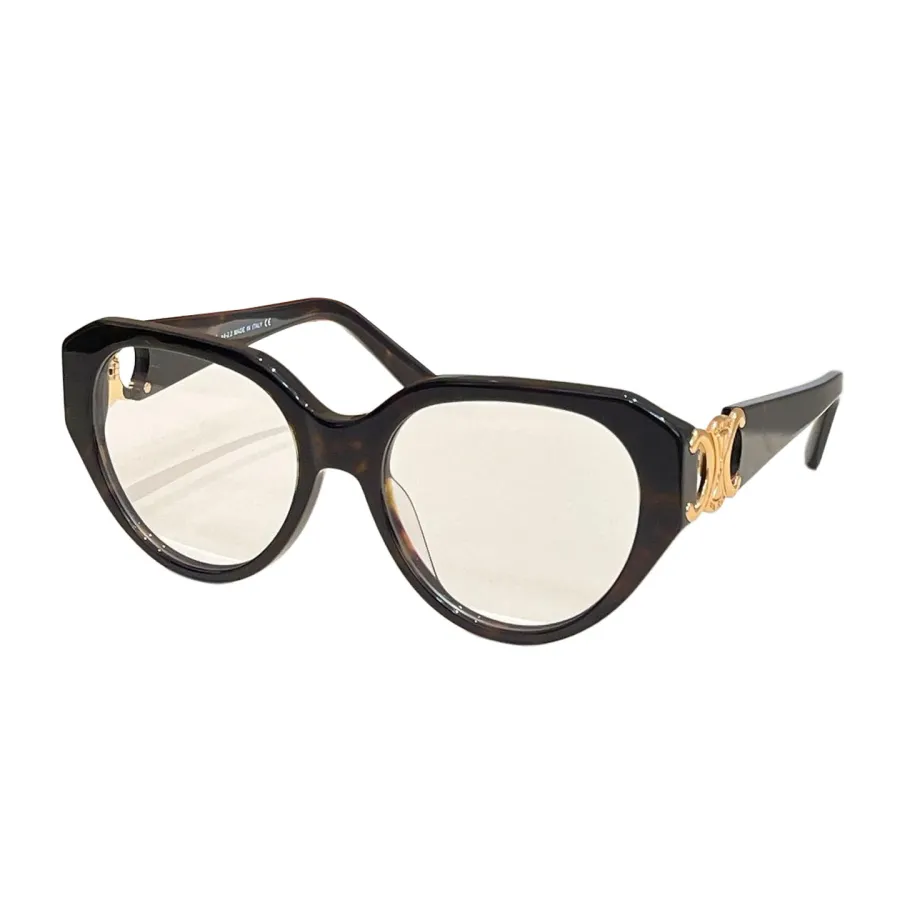 Celine Cat Eye glasses black silver/tawny/leopard gold/black white/white/black/leopard brown color Size 53口19-140