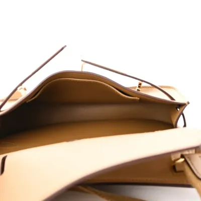 Hermès Mini Jypsière Bronze Doré Swift Leather Gold Hardware