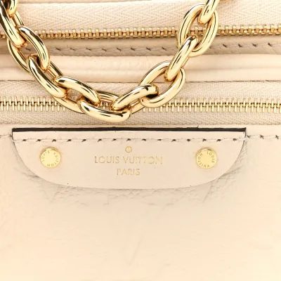 Louis Vuitton Mini Bumbag Cream Empreinte Leather Gold Hardware