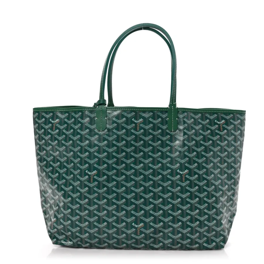 Goyard Saint Louis Tote PM Green Goyardine Canvas