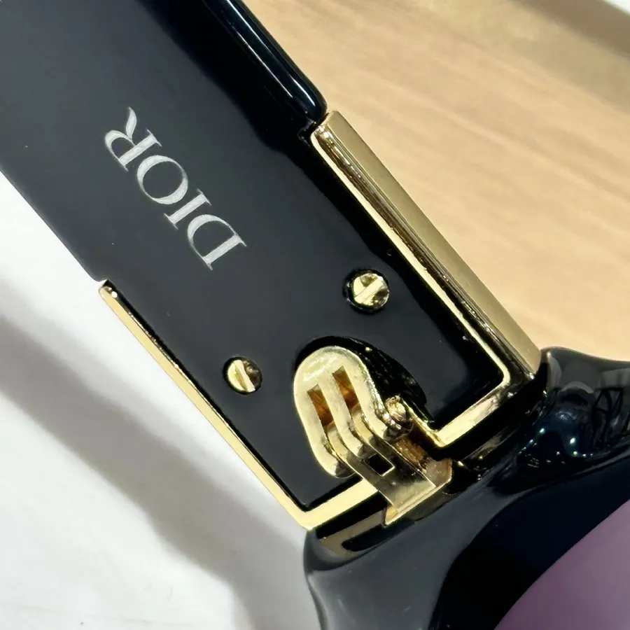 DIOR square frame glasses black/white color Size 62-14-140