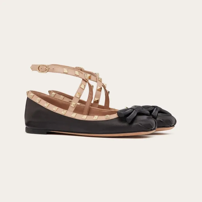 VALENTINO Soft sheepskin ballet flats