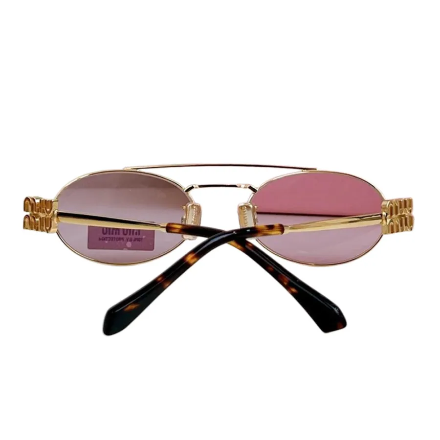 Miu Miu Oval glasses pink/gold/purple/black/brown color Size 53-19-140