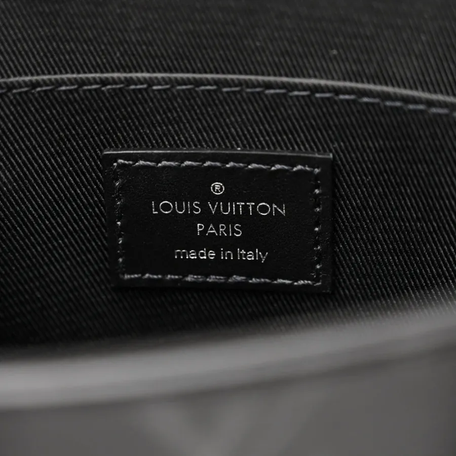 Louis Vuitton Mini Sac Plat Monogram Eclipse Canvas Silver Hardware