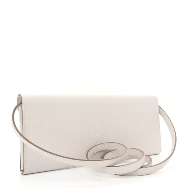Hermès Chaine d’Ancre To Go Wallet Gris Pale Epsom Leather Palladium Silver Hardware - Image 3