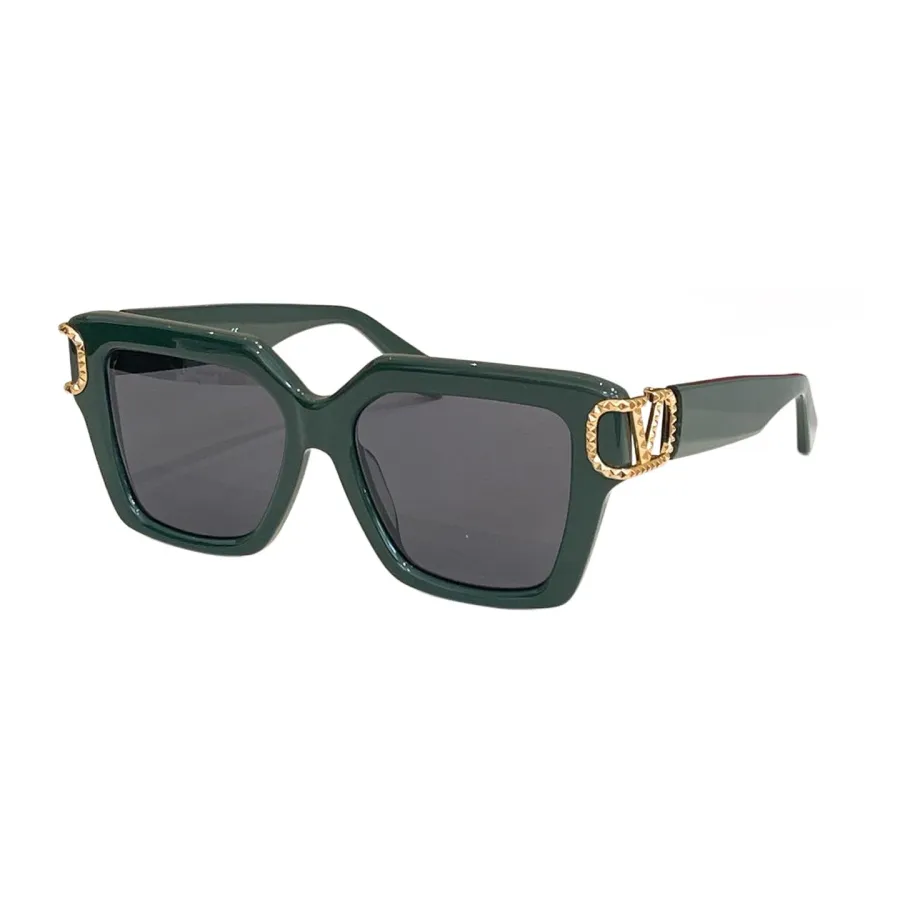 Valentino square frame glasses black gold/green/white/leopard/tawny color Size 54口18-145