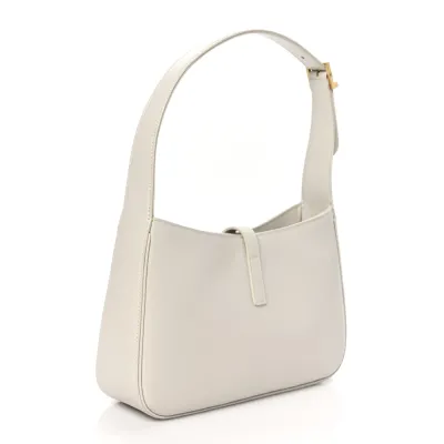 Saint Laurent Medium Le 5 À 7 Hobo Crema Soft Smooth Calfskin Leather Gold Hardware