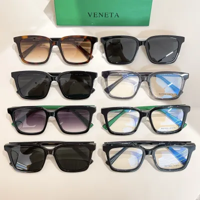 Bottega Veneta Wayfarer glasses brown leopard/black/black leopard/eggplant/grey/transparent black/black green color Size 54口18-145