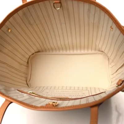 Louis Vuitton Neo Neverfull PM Damier Azur Canvas Beige Interior Gold Hardware