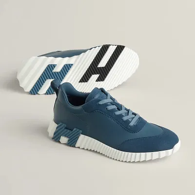 HERMES Blue Sneakers Bouncing Sports Shoes