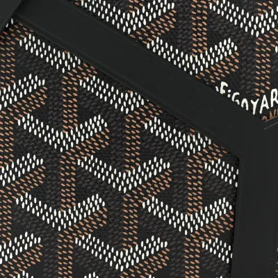 Goyard Mini Minaudiere Trunk Bag Black Goyardine Canvas