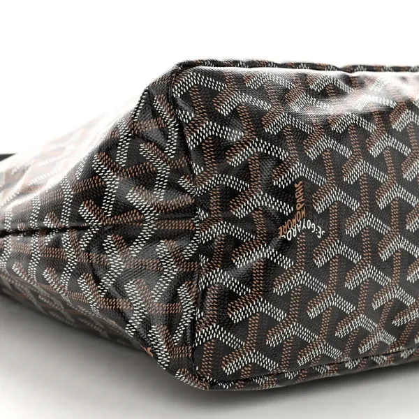 Goyard Boheme Hobo PM Black Goyardine Canvas - Image 4