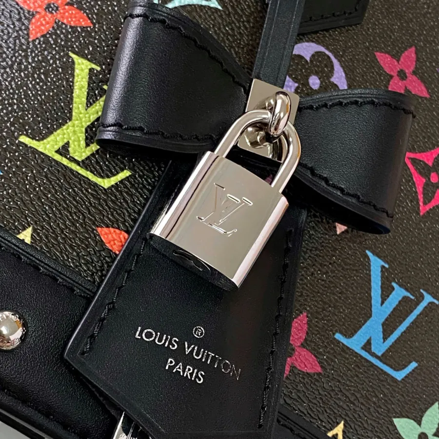 Louis Vuitton x Murakami Takashi Alma BB Multicolor Black Silver Hardware