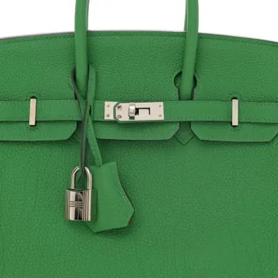 Hermès Verso Birkin 25 Bambou/Caramel Togo Leather Palladium Hardware