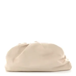 Bottega Veneta Oversized The Pouch Clutch Mist Smooth Butter Calf Leather