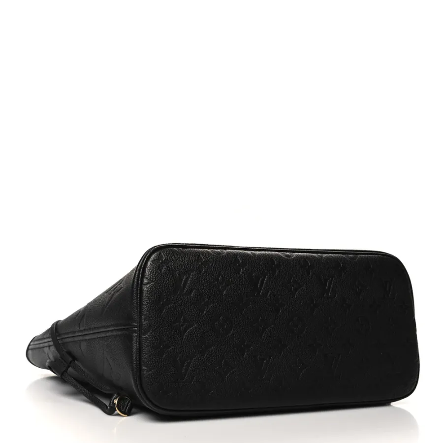 Louis Vuitton Neverfull MM Black Giant Monogram Empreinte Leather