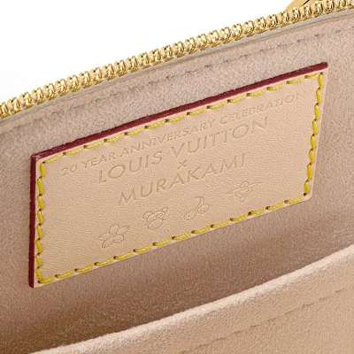 LOUIS VUITTON x Takashi Murakami NANO SPEEDY adjustable shoulder strap white tri-color