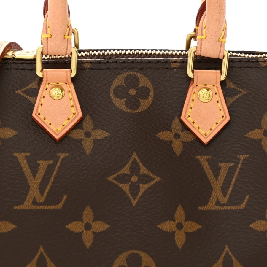 Louis Vuitton Nano Speedy BB Monogram Canvas Gold Hardware
