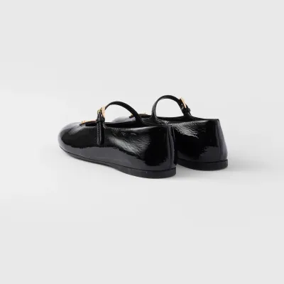 PRADA Naplak Flat Shoes black Ballet Shoes