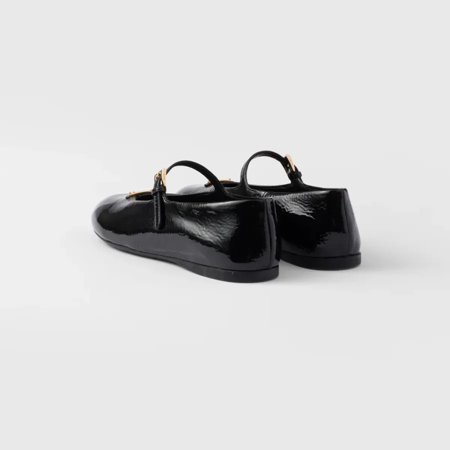 PRADA Naplak Flat Shoes black Ballet Shoes