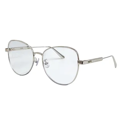 DIOR round frame glasses gold/silver color Size 54口18-145