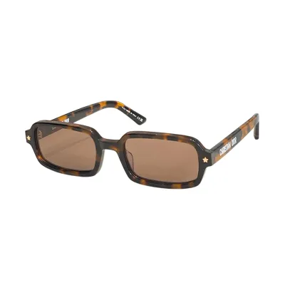 DIOR square frame glasses black/black orange/black blue/black grey/leopard/gun black color size 54口18-140