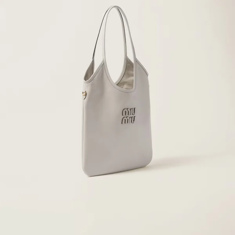 Miu Miu IVY Calfskin Leather Hobo white Tote Bags