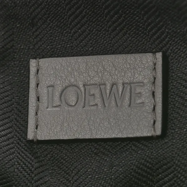 Loewe Cubi Crossbody Bag Small Asphalt Grey Jacquard Supple Smooth Calfskin Leather - Image 2