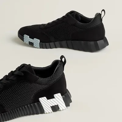 HERMES black Sneakers Bouncing Sports Shoes
