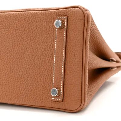 Hermès Birkin 25 Brown Togo Leather Silver Hardware