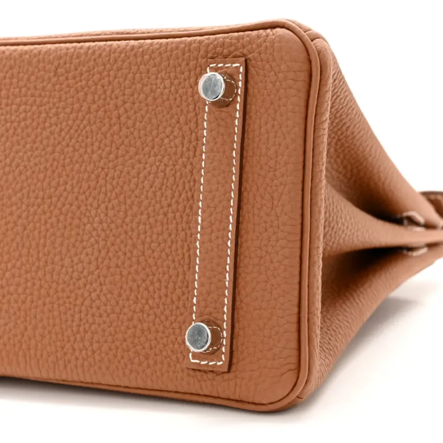 Hermès Birkin 25 Brown Togo Leather Silver Hardware