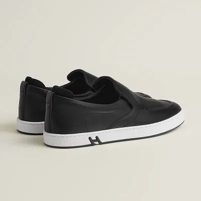 HERMES Kiddy Black Loafers