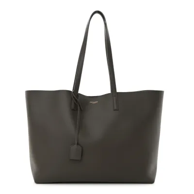 Saint Laurent Large Shopping Tote Pebble Calfskin Leather