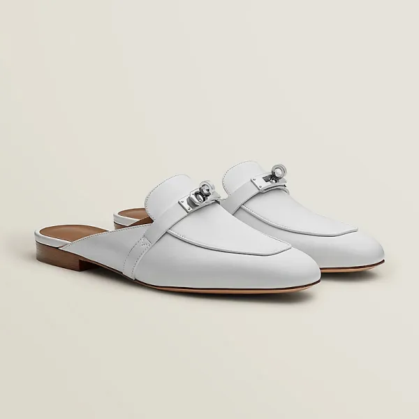 HERMES Oz Mule white Slippers - Image 2