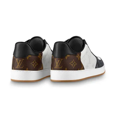 Louis Vuitton White with Black Brown pink Sneakers