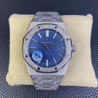 AUDEMARS PIGUET-ROYAL OAK-15410BC.GG.1224BC.01-Frosty Gold Blue Dial-41MM