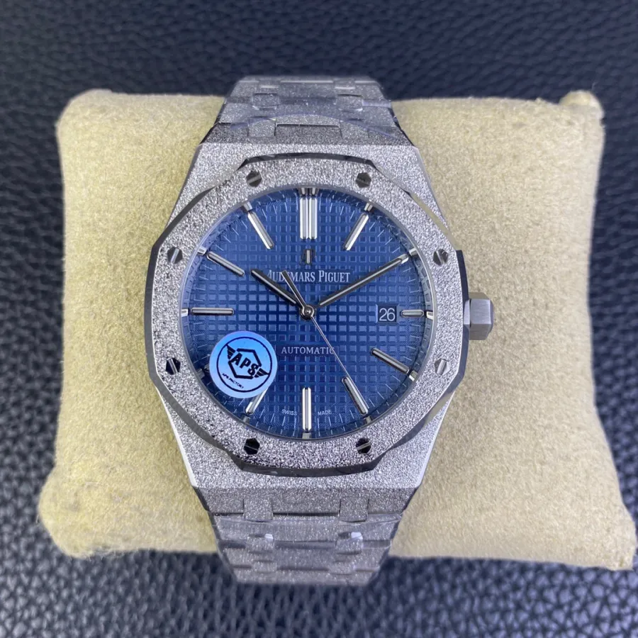 AUDEMARS PIGUET-ROYAL OAK-15410BC.GG.1224BC.01-Frosty Gold Blue Dial-41MM